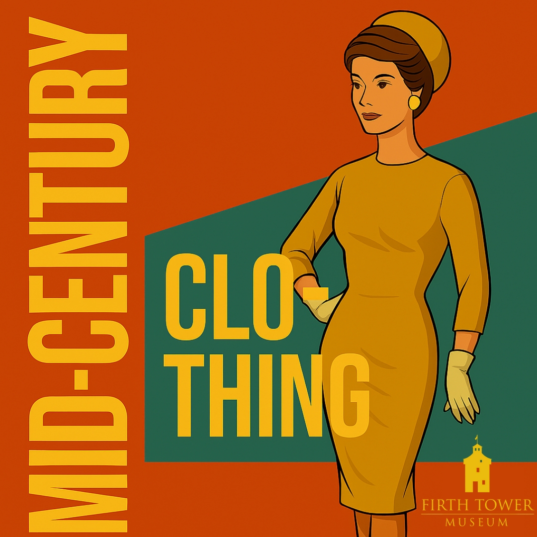 Mid century clothing square